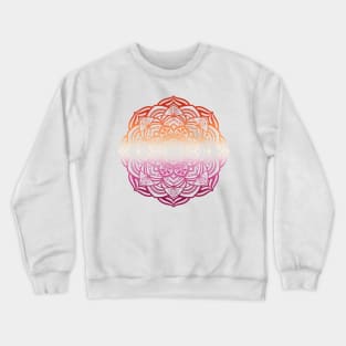 Lesbian Pride Mandala Crewneck Sweatshirt